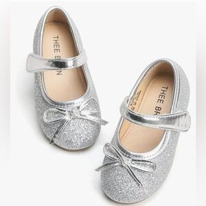 THEE BRON Girl's Toddler/Little Kid Ballet Mary Jane Flat Dress Shoes